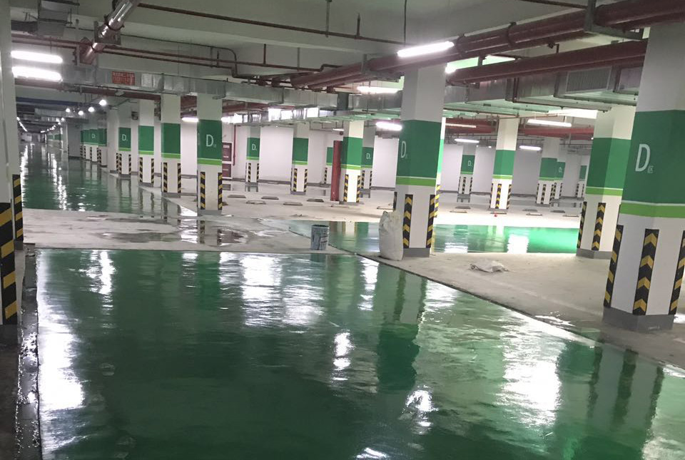 小区地下车位划线