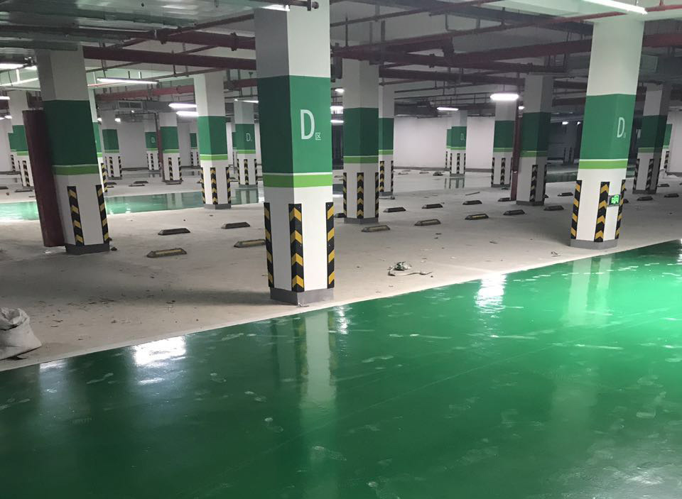 地下车库环氧地萍划线施工