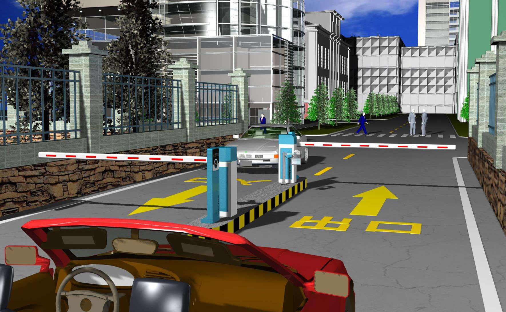 小区道路标线